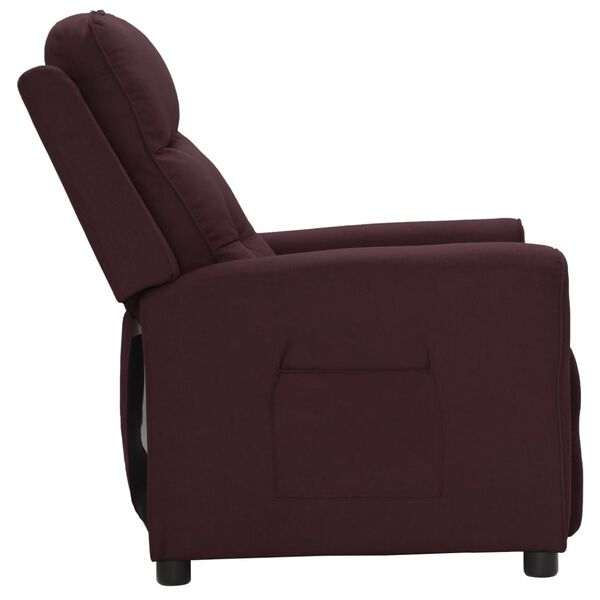 vidaXL Polohovac&iacute; křeslo fialov&eacute; textil