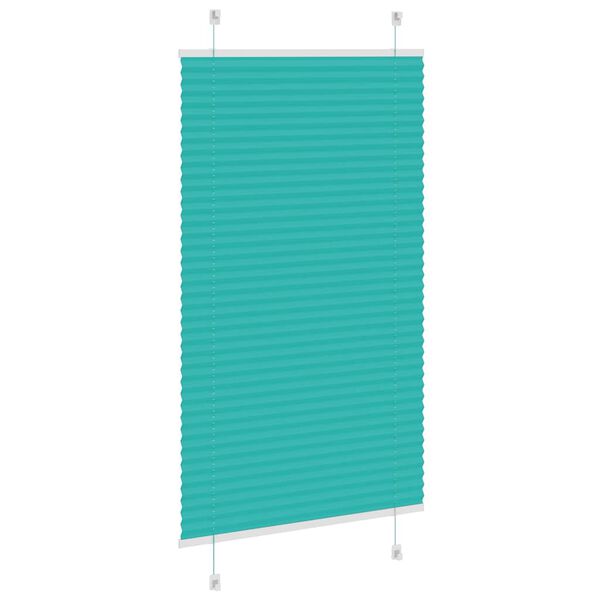 vidaXL Plisovan&aacute; roleta Benz&iacute;nov&aacute; zelen&aacute; 75x100 cm &Scaron;&iacute;řka l&aacute;tky 74,4 cm