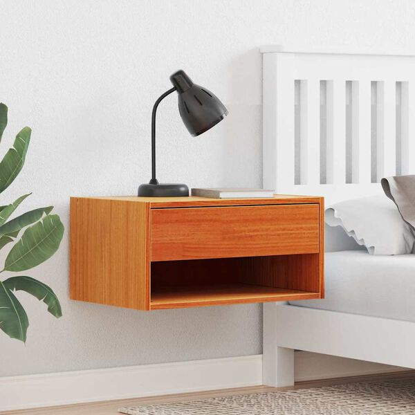 vidaXL Nočn&iacute; stolek se z&aacute;suvkou 2 pcs Voskově hněd&aacute; 50 x 32,5 x 24 cm