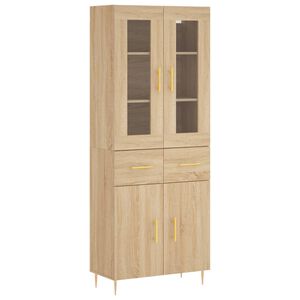 vidaXL Skř&iacute;ň highboard dub sonoma 69,5 x 34 x 180 cm kompozitn&iacute; dřevo