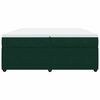 vidaXL Box spring postel s matrac&iacute; tmavě zelen&aacute; 200x200 cm samet
