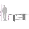 vidaXL Zahradní stůl se skleněnou deskou hnědý 190x80x75 cm polyratan