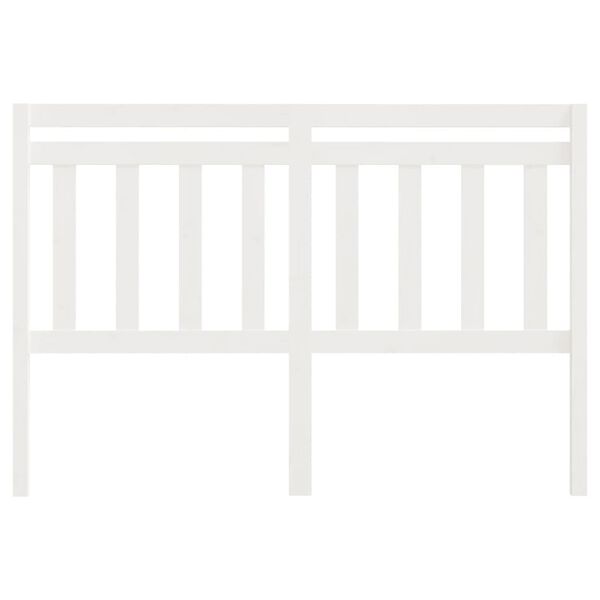 vidaXL Čelo postele b&iacute;l&eacute; 156 x 4 x 100 cm masivn&iacute; borovice