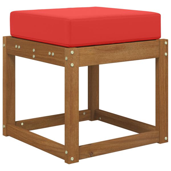 vidaXL Venkovn&iacute; sedac&iacute; pol&scaron;t&aacute;ř Červen&aacute; 40 x 40 x 8 cm 100% polyester