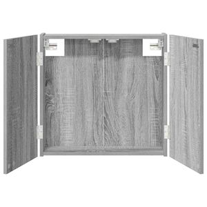 vidaXL Skř&iacute;ň na terče &Scaron;ed&yacute; Sonoma 56 x 12 x 53,5 cm Kompozitn&iacute; dřevo