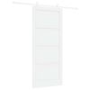 vidaXL Posuvn&eacute; dveře 93 x 211 cm Kompozitn&iacute; dřevo B&iacute;l&aacute;