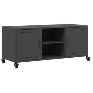 vidaXL TV skř&iacute;ňka čern&aacute; 100,5 x 39 x 43,5 cm ocel