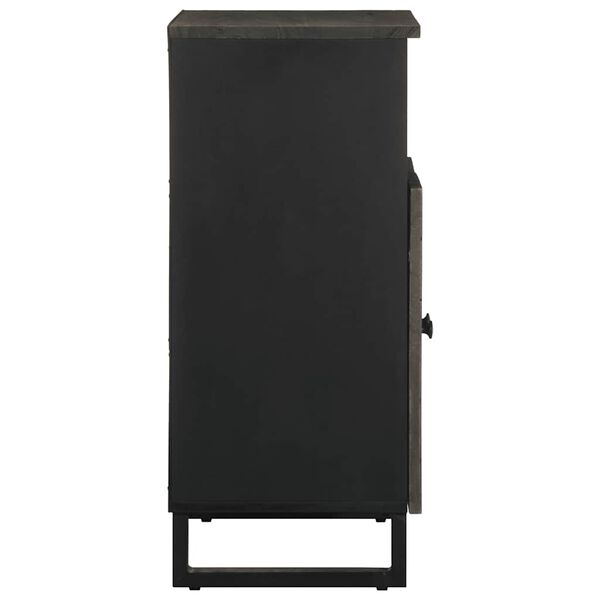 vidaXL Příborník 60 x 33 x 75 cm černá masivní mangovníkové dřevo