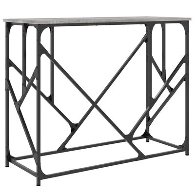 vidaXL Konzolový stolek šedý sonoma 100 x 40 x 80 cm kompozitní dřevo