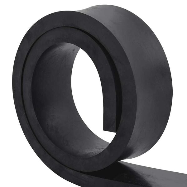 vidaXL Gumov&aacute; hrana pro sněhov&yacute; pluh čern&aacute; 150x8x2 cm