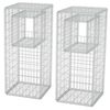 vidaXL Gabionov&yacute; sloup / truhl&iacute;k 2 ks ocelov&yacute; 50 x 50 x 120 cm