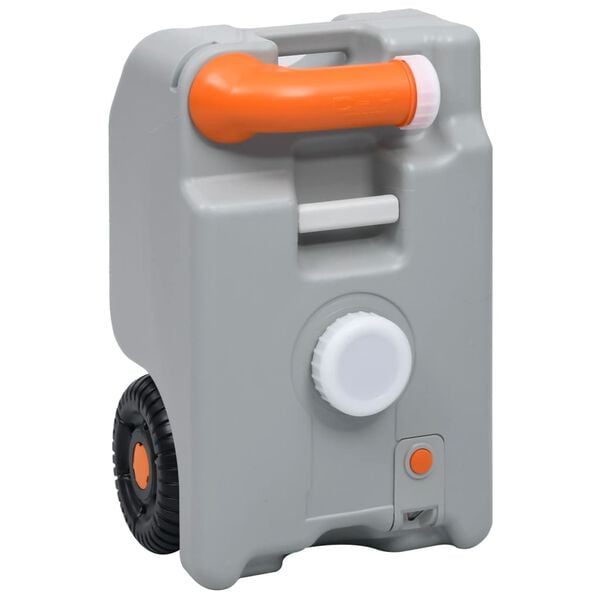 vidaXL N&aacute;drž na vodu na kolečk&aacute;ch na kempov&aacute;n&iacute; 25 l &scaron;ed&aacute;