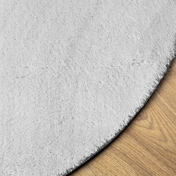 vidaXL Koberec HUARTE kr&aacute;tk&yacute; vlas měkk&yacute; a prateln&yacute; &scaron;ed&yacute; &Oslash; 80 cm