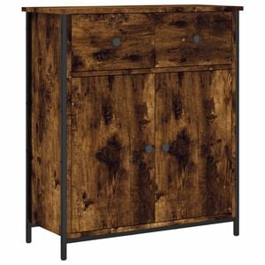 vidaXL Př&iacute;born&iacute;k kouřov&yacute; dub 70 x 30 x 80 cm kompozitn&iacute; dřevo