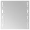 vidaXL LED koupelnov&eacute; zrcadlo Transparentn&iacute; 50 x 50 cm tvrzen&eacute; sklo