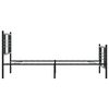 vidaXL Kovov&yacute; r&aacute;m postele s hlavov&yacute;m a nožn&iacute;m čelem čern&yacute; 107 x 203 cm