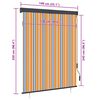 vidaXL Venkovn&iacute; roleta 140 x 250 cm žlutomodr&aacute;
