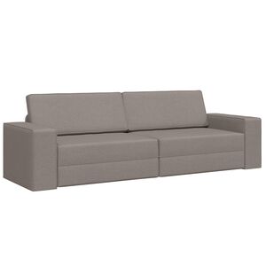vidaXL Pohovka na span&iacute; Taupe 245 x 78 x 77 cm textil