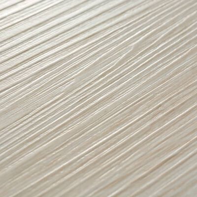 vidaXL Samolepicí podlahová krytina PVC 5,02 m² 2 mm dub klasický bílý