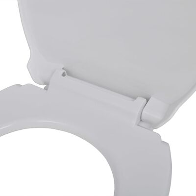 vidaXL WC sedátko s pomalým sklápěním bílé oválné
