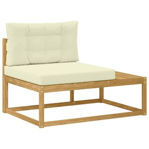 vidaXL Venkovn&iacute; koncov&aacute; pohovka B&iacute;l&aacute; 115 x 83 x 73 cm Polyester