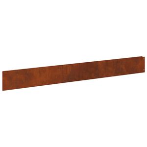 vidaXL Okraj tr&aacute;vn&iacute;ku 10 ks 100 x 12 cm Ocel Rezav&aacute;