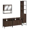 vidaXL 4d&iacute;ln&yacute; set koupelnov&eacute;ho n&aacute;bytku hněd&yacute; dub kompozitn&iacute; dřevo