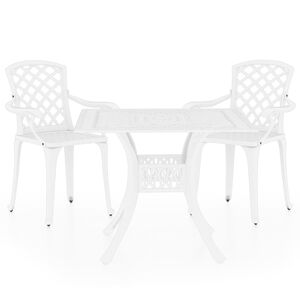 vidaXL 3d&iacute;ln&yacute; bistro set lit&yacute; hlin&iacute;k b&iacute;l&yacute;