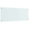 vidaXL Kuchyňská zástěna Bílá 100 x 40 cm tvrzené sklo