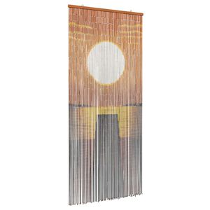 vidaXL Dveřn&iacute; z&aacute;clona proti hmyzu v&iacute;cebarevn&aacute; 200 x 90 cm Bambus