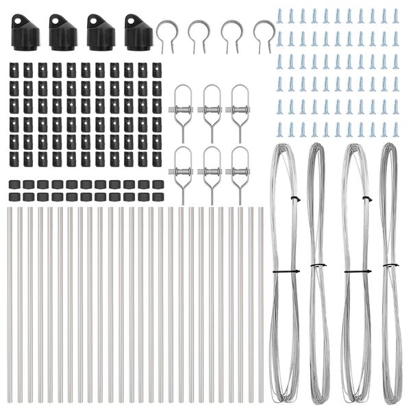 vidaXL Plotový sloupek. Jiný 26 pcs Šedá 3,2 x 3,2 x 120 cm Ocel