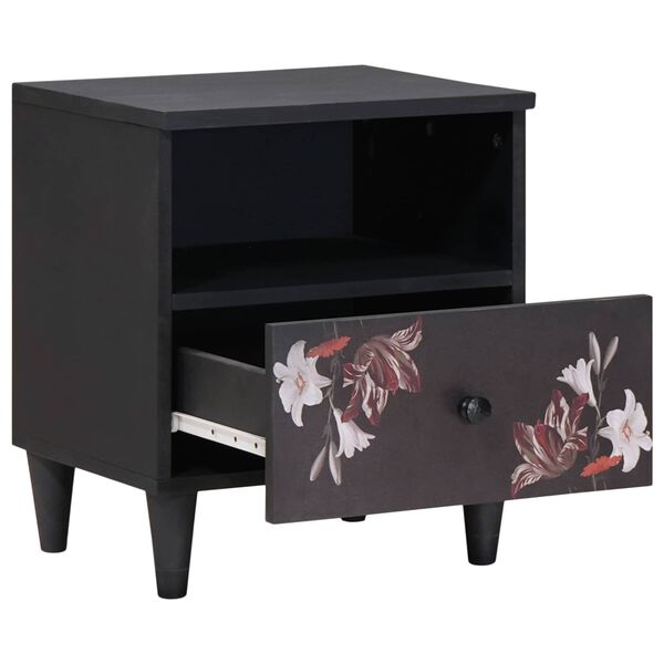 vidaXL Nočn&iacute; stolek Hněd&aacute; 40 x 33 x 46 cm Masivn&iacute; mangov&eacute; dřevo