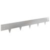 vidaXL Okraj tr&aacute;vn&iacute;ku 10 pcs 100 x 15 cm Ocel Stř&iacute;brn&aacute;