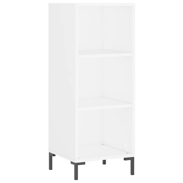 vidaXL Skř&iacute;ň highboard b&iacute;l&aacute; 34,5x32,5x180 cm kompozitn&iacute; dřevo