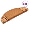 vidaXL Samolep&iacute;c&iacute; n&aacute;&scaron;lapy na schody 15 ks b&eacute;žov&eacute; 65 x 21 x 4 cm
