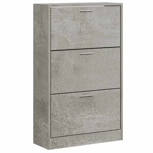 vidaXL Botn&iacute;k betonově &scaron;ed&yacute; 63x24x103 cm kompozitn&iacute; dřevo