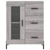 vidaXL Skříň highboard šedá sonoma 69,5 x 34 x 180 cm kompozitní dřevo