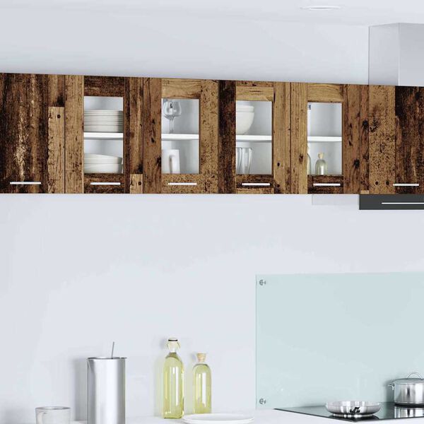 vidaXL Z&aacute;věsn&aacute; skř&iacute;ňka s &uacute;loži&scaron;těm 2 pcs Star&eacute; dřevo 60 x 31 x 40 cm