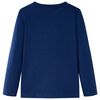 Dětské tričko s dlouhým rukávem modré 128