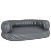 vidaXL Ergonomick&yacute; molitanov&yacute; pel&iacute;&scaron;ek pro psy &scaron;ed&yacute; 60x42 cm uměl&aacute; kůže