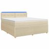 vidaXL Postel boxspring s matrac&iacute; s čelo Kr&eacute;mov&aacute; 160 x 200 cm Textil