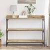 vidaXL Konzolový stolek s policí dub artisan 100 x 30 x 80 cm