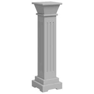 vidaXL Stojan na květiny klasick&yacute; čtvercov&yacute; sloup &scaron;ed&yacute; 17x17x66 cm MDF
