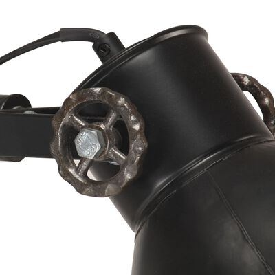 vidaXL Podlahová lampa se 2 svítidly černá E27 litina
