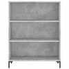 vidaXL Skř&iacute;ň highboard betonově &scaron;ed&aacute; 69,5x34x180 cm kompozitn&iacute; dřevo