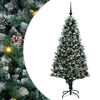 vidaXL Uměl&yacute; v&aacute;nočn&iacute; stromeček Zelen&aacute; 180 cm PVC, ocel a plast