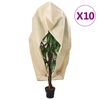 vidaXL Ochrann&eacute; n&aacute;vleky na rostliny na zip 10 ks 70 g/m&sup2; 3,93 x 3,5 m