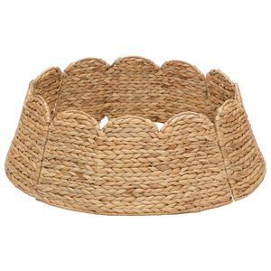 vidaXL V&aacute;nočn&iacute; obojek na stromek Kulat&yacute; Př&iacute;rodn&iacute; Průměr 45 x 22 cm