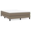 vidaXL Box spring postel s matrac&iacute; taupe 160x200 cm textil
