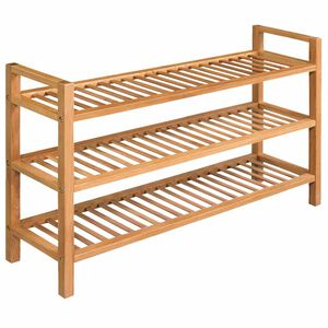 vidaXL Botn&iacute;k se 3 policemi 100 x 27 x 60 cm masivn&iacute; dubov&eacute; dřevo